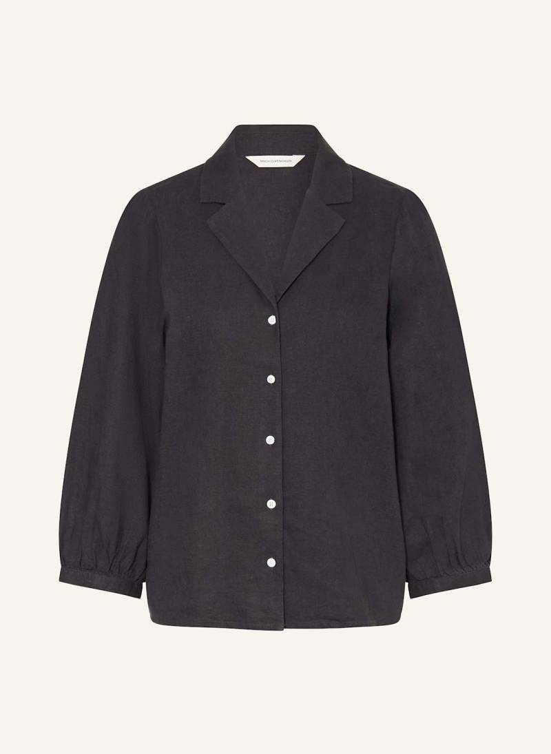 Msch Copenhagen Bluse Mschpennie Ginia Mit Leinen Und 3/4-Arm grau von MSCH COPENHAGEN