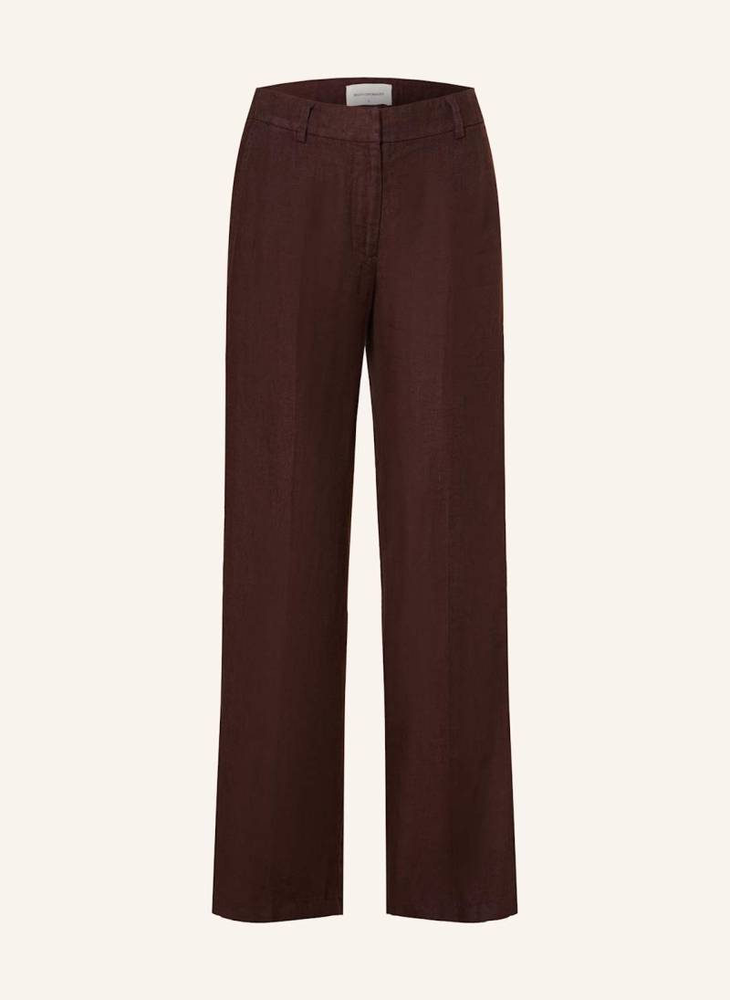 Msch Copenhagen Leinenhose Mschnaira Claritta braun von MSCH COPENHAGEN