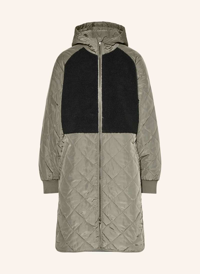 Msch Copenhagen Steppmantel Mschadelyn Kiara Im Materialmix schwarz von MSCH COPENHAGEN