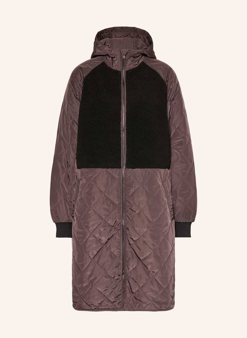 Msch Copenhagen Steppmantel Mschadelyn Kiara Im Materialmix schwarz von MSCH COPENHAGEN