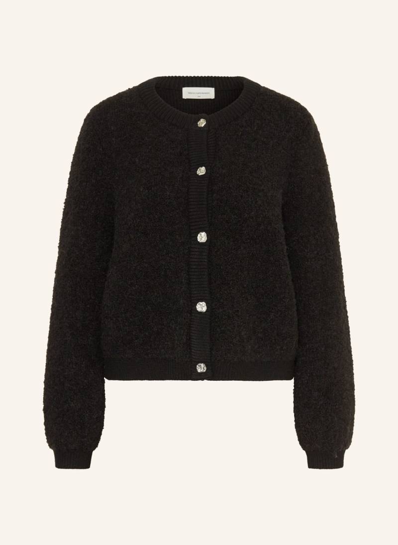 Msch Copenhagen Strickjacke Mschnerida Aus Bouclé schwarz von MSCH COPENHAGEN
