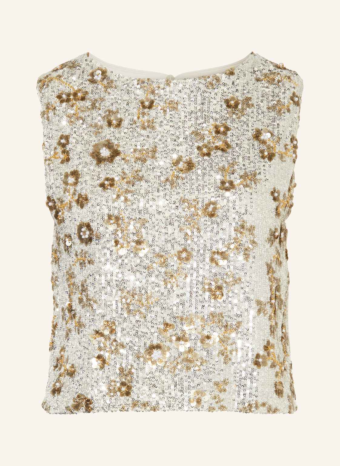 Msch Copenhagen Top Mschmagnolia Mit Pailletten Und Schmuckperlen silber von MSCH COPENHAGEN