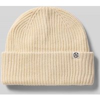 MSCH Copenhagen Beanie aus Viskose-Mix Modell 'GALINE RACHELLE' in Offwhite Melange, Größe 1 von MSCH Copenhagen