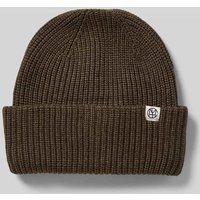 MSCH Copenhagen Beanie aus Viskose-Mix Modell 'GALINE RACHELLE' in Oliv, Größe 1 von MSCH Copenhagen
