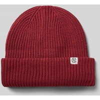 MSCH Copenhagen Beanie aus Viskose-Mix Modell 'GALINE RACHELLE' in Rostrot, Größe 1 von MSCH Copenhagen