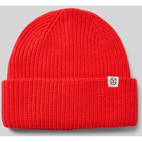 MSCH Copenhagen Beanie aus Viskose-Mix Modell 'GALINE RACHELLE' in Rot, Größe 1 von MSCH Copenhagen