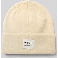 MSCH Copenhagen Beanie aus Woll-Mix Modell 'Mojo' in Beige, Größe 1 von MSCH Copenhagen