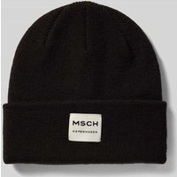 MSCH Copenhagen Beanie aus Woll-Mix Modell 'Mojo' in Black, Größe 1 von MSCH Copenhagen