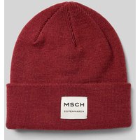 MSCH Copenhagen Beanie aus Woll-Mix Modell 'Mojo' in Bordeaux, Größe 1 von MSCH Copenhagen
