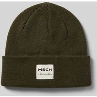 MSCH Copenhagen Beanie aus Woll-Mix Modell 'Mojo' in Oliv, Größe 1 von MSCH Copenhagen