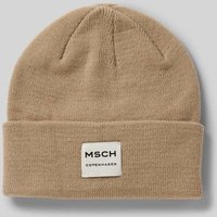 MSCH Copenhagen Beanie mit Label-Patch Modell 'Mojo' in Beige, Größe 1 MSCH Copenhagen Beanie mit Label-Patch Modell 'Mojo' in Beige, Größe 1 von MSCH Copenhagen