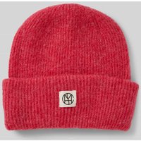 MSCH Copenhagen Beanie mit Logo-Patch Modell 'Hope' in Pink, Größe 1 von MSCH Copenhagen