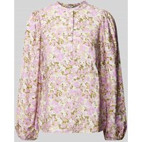 MSCH Copenhagen Bluse mit floralem Print Modell 'Nathalina' in Violett, Größe M von MSCH Copenhagen