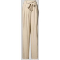 MSCH Copenhagen High Waist Hose mit Bindegürtel Modell 'Nyla Amabella' in Beige, Größe S von MSCH Copenhagen