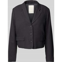 MSCH Copenhagen Leinenblazer mit Reverskragen Modell 'Pennie Giania' in Anthrazit, Größe L von MSCH Copenhagen