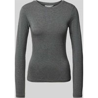 MSCH Copenhagen Longsleeve mit Rundhalsausschnitt Modell 'Betrina' in Mittelgrau Melange, Größe S/M von MSCH Copenhagen
