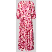MSCH Copenhagen Maxikleid mit V-Ausschnitt Modell 'Edrina' in Pink, Größe M/L von MSCH Copenhagen