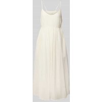 MSCH Copenhagen Midikleid mit Strukturmuster Modell 'Amabel' in Offwhite, Größe M von MSCH Copenhagen