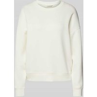 MSCH Copenhagen Oversized Sweatshirt mit gerippten Abschlüssen Modell 'Ima' in Offwhite, Größe S/M von MSCH Copenhagen