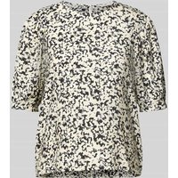 MSCH Copenhagen Regular Fit Bluse mit 1/2-Arm Modell 'Jusia' in Offwhite, Größe XL von MSCH Copenhagen