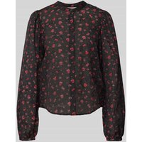 MSCH Copenhagen Regular Fit Hemdbluse aus Viskose-Mix Modell 'Nancy' in Black, Größe L von MSCH Copenhagen