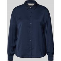 MSCH Copenhagen Regular Fit Hemdbluse mit Viskose-Anteil Modell 'Sandelina' in Marine, Größe M/L von MSCH Copenhagen