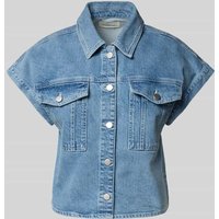 MSCH Copenhagen Regular Fit Jeansbluse mit Brusttaschen Modell 'Elida Ada' in Jeansblau, Größe M von MSCH Copenhagen