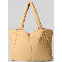 MSCH Copenhagen Shopper mit Label-Detail Modell 'SIRIA SASJA' in Beige, Größe 1 von MSCH Copenhagen