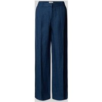 MSCH Copenhagen Wide Leg Stoffhose aus reinem Leinen Modell 'NAIRA CLARITTA' in Rauchblau, Größe XS von MSCH Copenhagen