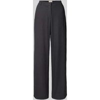 MSCH Copenhagen Straight Leg Leinenhose mit Eingrifftaschen Modell 'Pennie Ginia' in Anthrazit, Größe M von MSCH Copenhagen