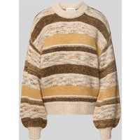 MSCH Copenhagen Strickpullover aus Lanawoll-Mix Modell 'Constance' in Senf, Größe XS/S von MSCH Copenhagen