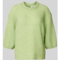 MSCH Copenhagen Strickpullover mit 3/4-Ärmel Modell 'Hila' in Hellgruen, Größe XS/S von MSCH Copenhagen