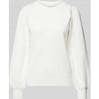 MSCH Copenhagen Strickpullover mit Puffärmeln Modell 'Tamana Rachelle' in Offwhite, Größe M/L von MSCH Copenhagen