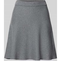 MSCH Copenhagen Strickrock aus Viskose-Mix Modell 'Mercy East' in Mittelgrau, Größe L/XL von MSCH Copenhagen