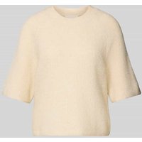 MSCH Copenhagen Strickshirt mit Woll-Anteil Modell 'Milania" in Beige, Größe M/L von MSCH Copenhagen