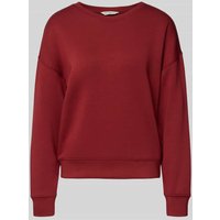 MSCH Copenhagen Sweatshirt aus Viskose-Mix Modell 'Ima' in Dunkelrot, Größe S/M von MSCH Copenhagen