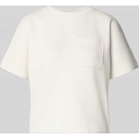MSCH Copenhagen T-Shirt mit Brusttasche Modell 'Harissa Ima' in Offwhite, Größe M/L von MSCH Copenhagen