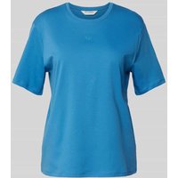 MSCH Copenhagen T-Shirt mit Label-Print Modell 'Melea' in Royal, Größe M/L von MSCH Copenhagen
