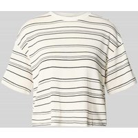 MSCH Copenhagen T-Shirt mit überschnittenen Schultern Modell 'Jaxine Bahara' in Offwhite, Größe M/L von MSCH Copenhagen