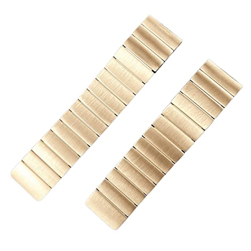 MSEURO Edelstahl -Metallmagnetgelenkarmbandarmband 20mm 22 mm kompatibel for Ticwatch Pro 3 2021 /Gtx Sehen Sie Band for Ticwatch kompatibel E3/GTH (Color : Gold band, Size : Pro 2021) von MSEURO