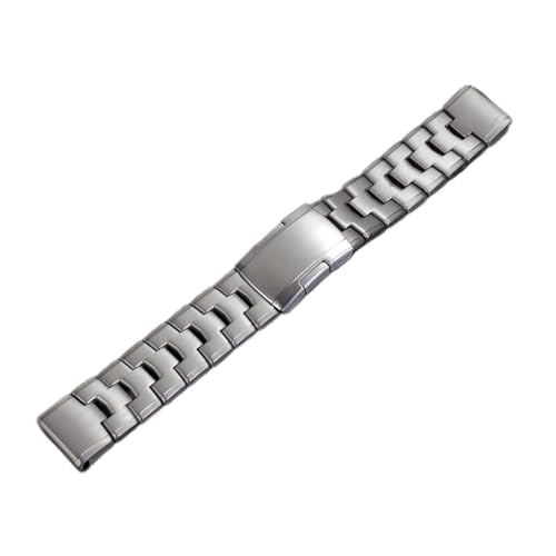 MSEURO Schnellfreisetzungs -Titan -Legierung Edelstahlbandkompatibel for Garmin, die for kompatibel for dem for Epix Kompatibel for Fenix ​​7 7x 6 6x Pro 5 5x Plus Armband Watchbänder (Color : Silver von MSEURO