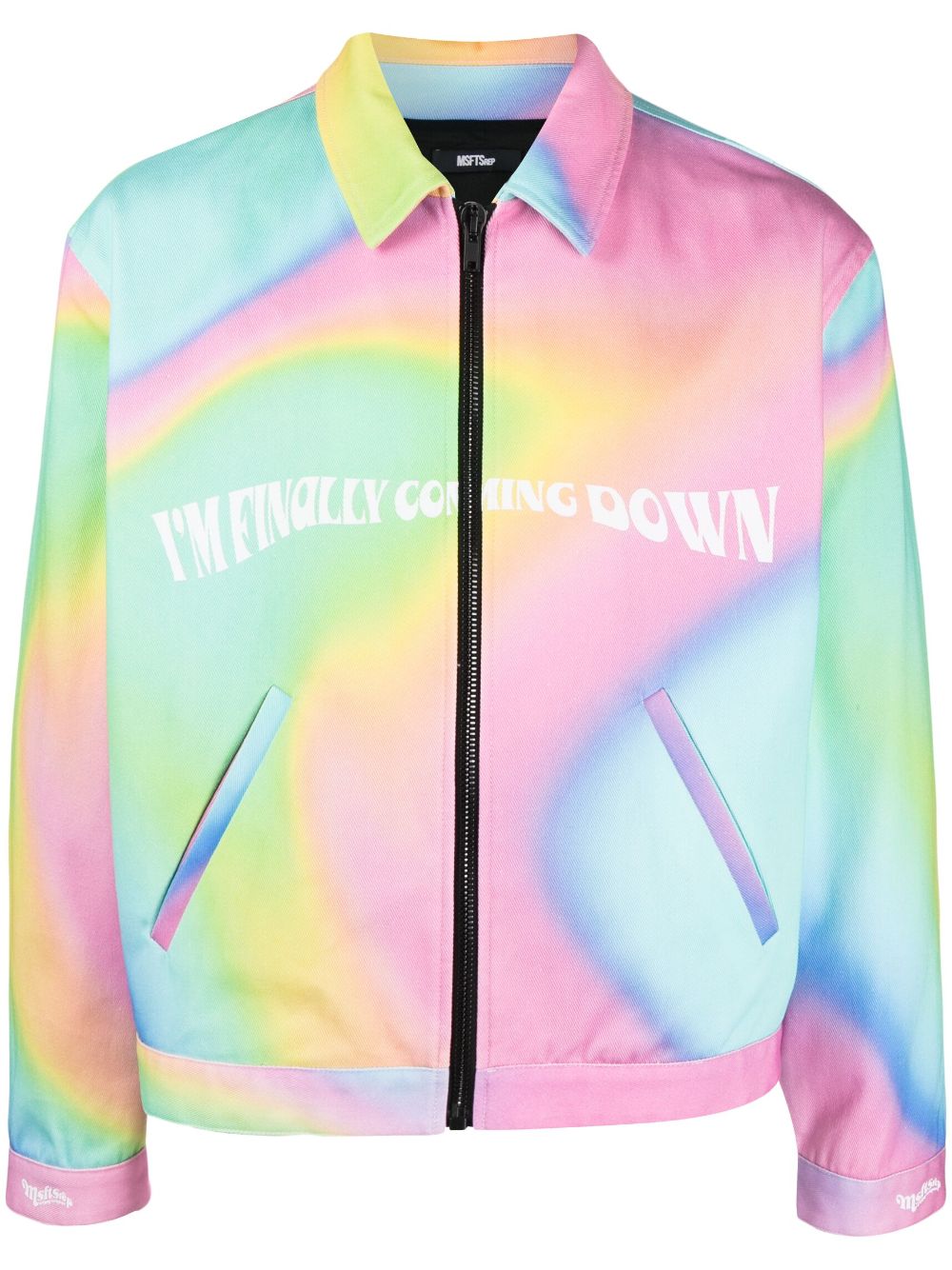 MSFTSrep Trippy Summer Jacke mit Slogan - Rosa von MSFTSrep