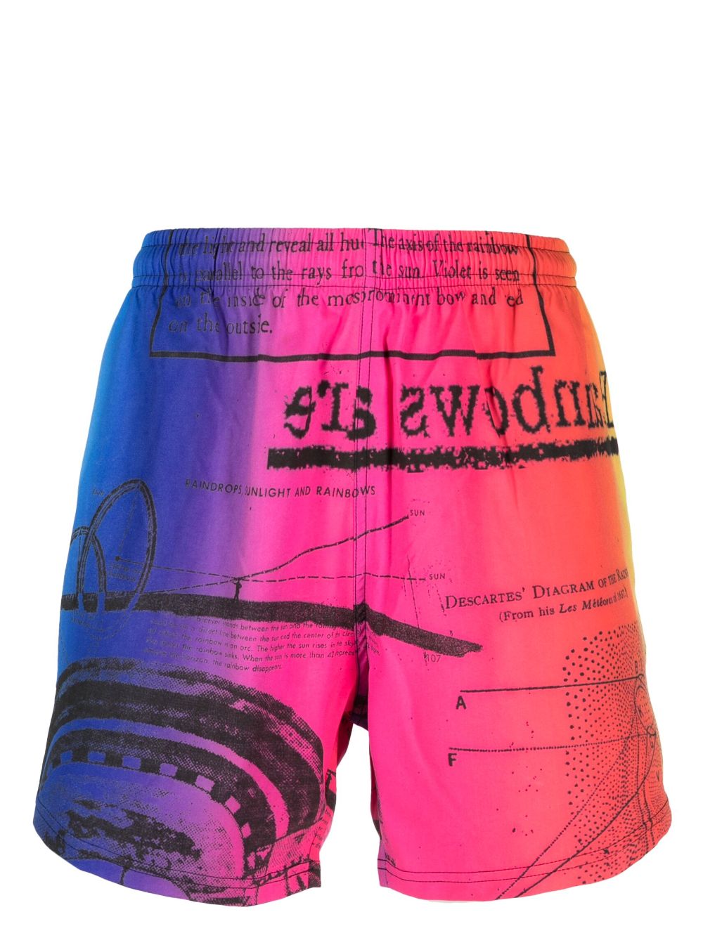 MSFTSrep Badeshorts mit Farbverlauf-Optik - Blau von MSFTSrep