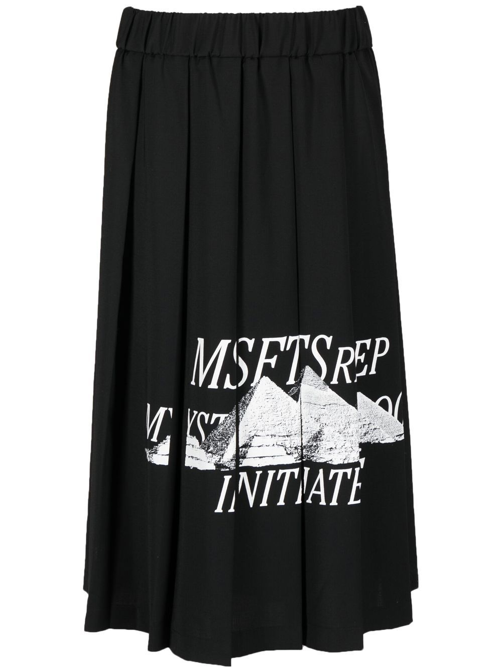 MSFTSrep Faltenrock mit Logo-Print - Schwarz von MSFTSrep