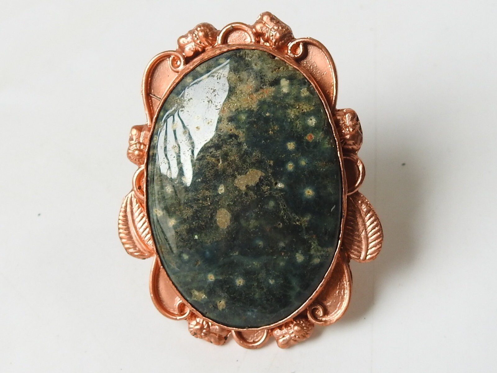Ozean Jaspis Glatte Oval Form Cabochon Kupfer Ring 48x34x8 Mm Nähe/R16 Ozean Jaspis Glatte Oval Form Cabochon Kupfer Ring 48x34x8 Mm Nähe/R16 von MSGEMSCO
