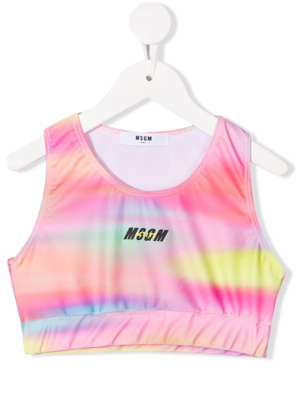 MSGM Kids Cropped-Top mit Batikmuster - Rosa von MSGM Kids