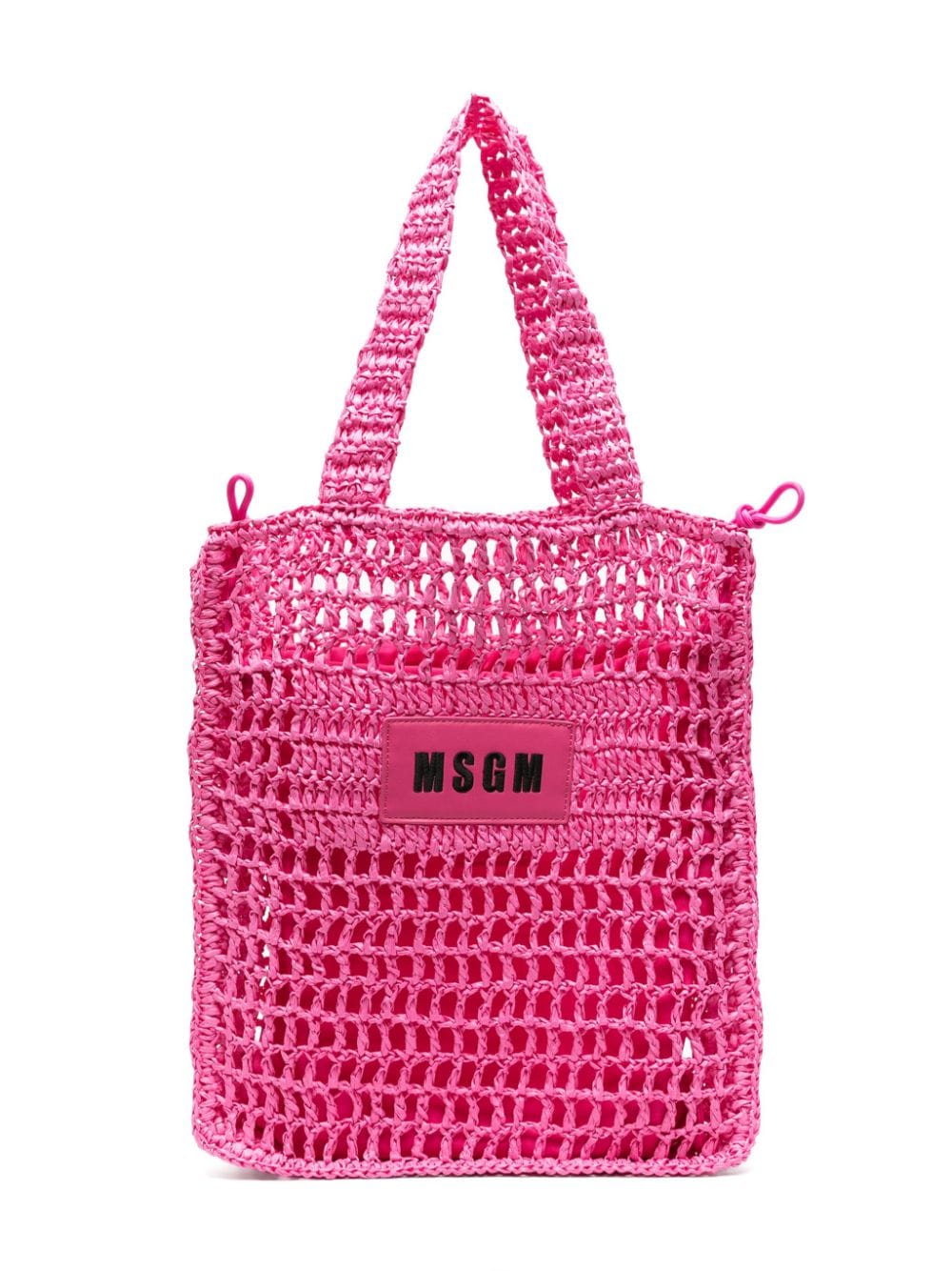 MSGM Kids Gewebte Schultertasche - Rosa von MSGM Kids