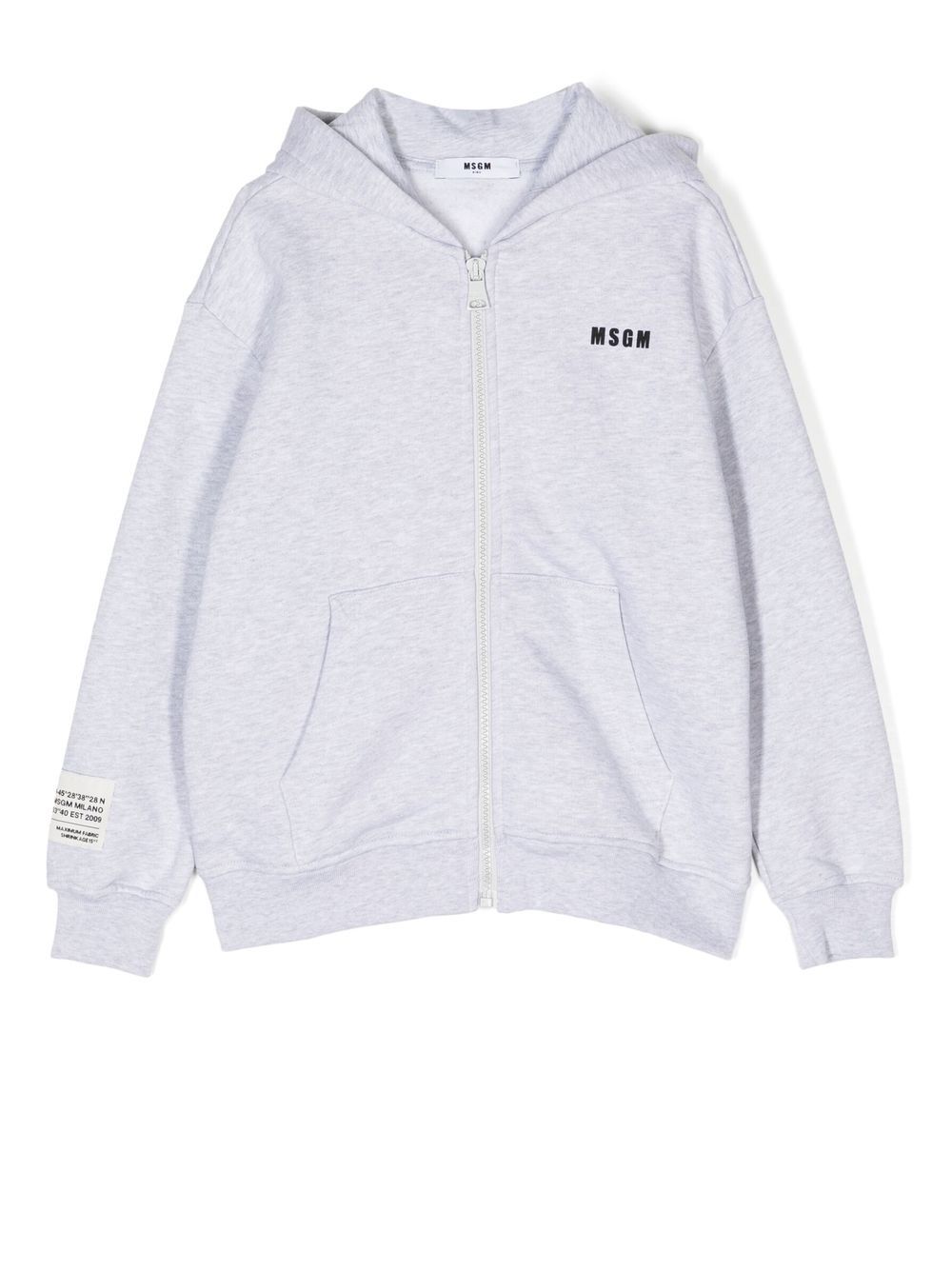 MSGM Kids Hoodie mit Logo-Print - Grau von MSGM Kids