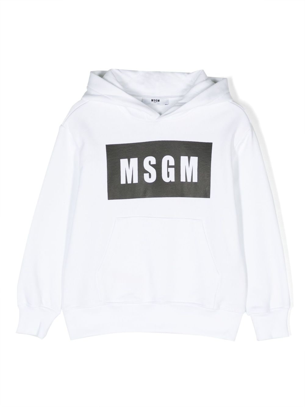 MSGM Kids Hoodie mit Logo-Print - Weiß von MSGM Kids