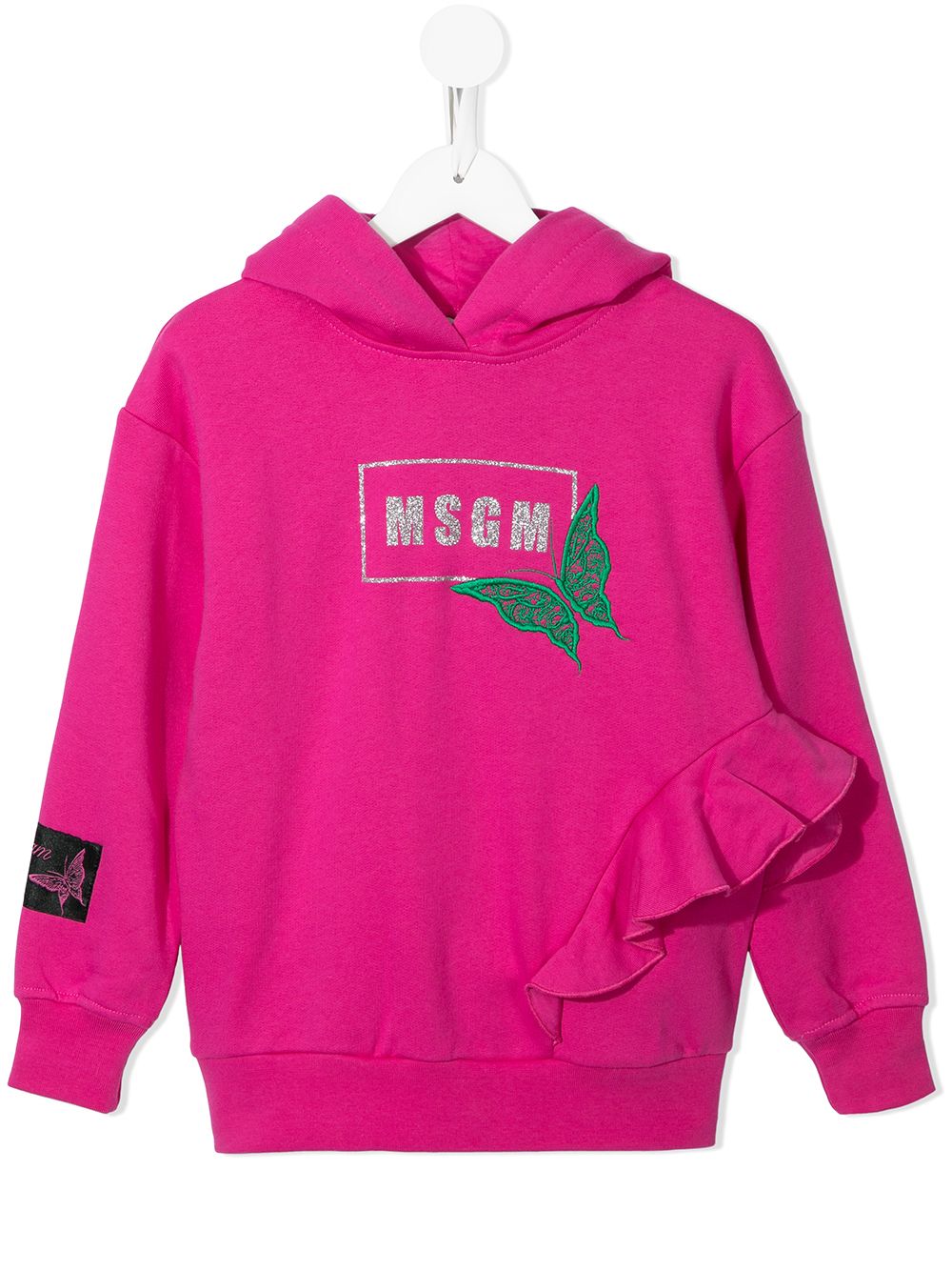 MSGM Kids Hoodie mit Rüschen - Rosa von MSGM Kids